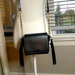 Black Tassel Crossbody